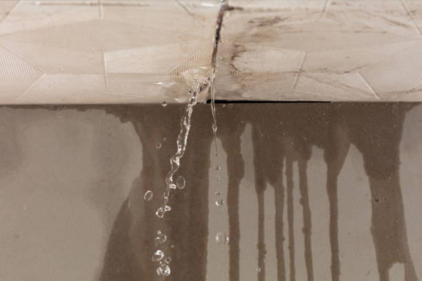 Professional Burst Pipe Cleanup technician working in Rockport, MA